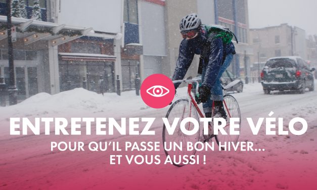 Entretenez votre vélo pour qu’il passe un bon hiver… et vous aussi !